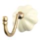Cream Melon Shape Ceramic Wall Hook Online